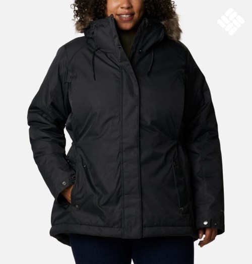 Columbia Suttle Mountain II Isolerte Jakker Dame Svarte | Plus Size 79406G